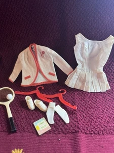 Vintage Mattel 1960s Barbie’s Tennis Anyone #941 Near Complete Racket Shoes Book - Picture 1 of 11