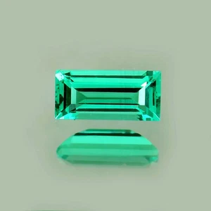 Lab Grown Colombian Hydrothermal Emerald Loose Gemstone Baguette Cut 3.60 CT - Picture 1 of 5
