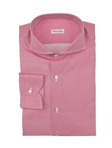 Camisa De Algodón Rosa Fiori Di Lusso - Extra Slim - 15.75/40 - (FL8122327) - Imagen 1 de 4