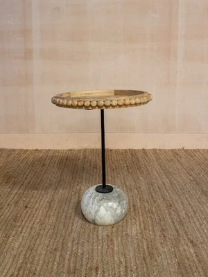 Graham and Green Noland Round Side Table – Natural - Image 1 of 4