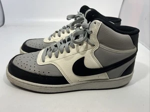 Nike Court Vision Next Nature Mid - Size 8.5 Black Gray White See Pics. H2 - Picture 1 of 20