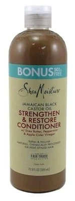Acondicionador fortalecedor y restaura aceite de ricino negro jamaicano SheaMoisture -... Foto 1 de 2