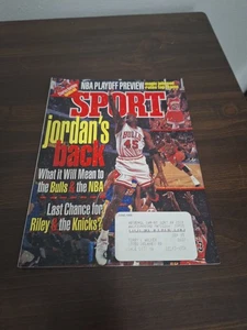 June 1995 SPORT Magazine NBA Playoff Preview "Jordan's Back" Michael Jordan - Picture 1 of 7