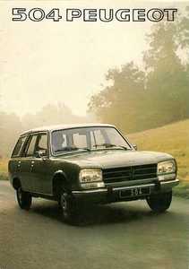 Peugeot 504 Estate & Family 1976-1977 UK Market Sales Brochure L GL Diesel - Picture 1 of 1