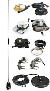 Antenna UHF 450-470MHz GMRS 5dBd For Mobile Radio Hole Trunk Magnet Mount PL259 - Picture 1 of 14