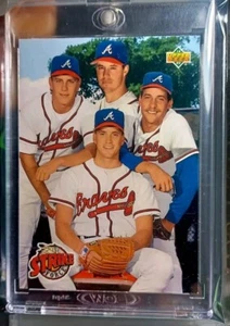 1993 Upper Deck #472 (Strike Force) Maddux, Avery, Smotlz & Tom Glavine Nm-Mt. - Bild 1 von 7