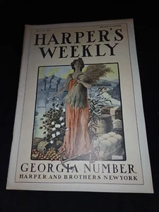 Old Vintage October 10th 1903 Harper's Weekly Magazine State of Georgia Issue - Picture 1 of 14