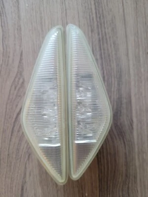 Genuine 03-06 BMW 63 13 6 920 731/732 E46 COUPE 2DR CLEAR SIDE MARKER LIGHTS SET - Image 1 of 4