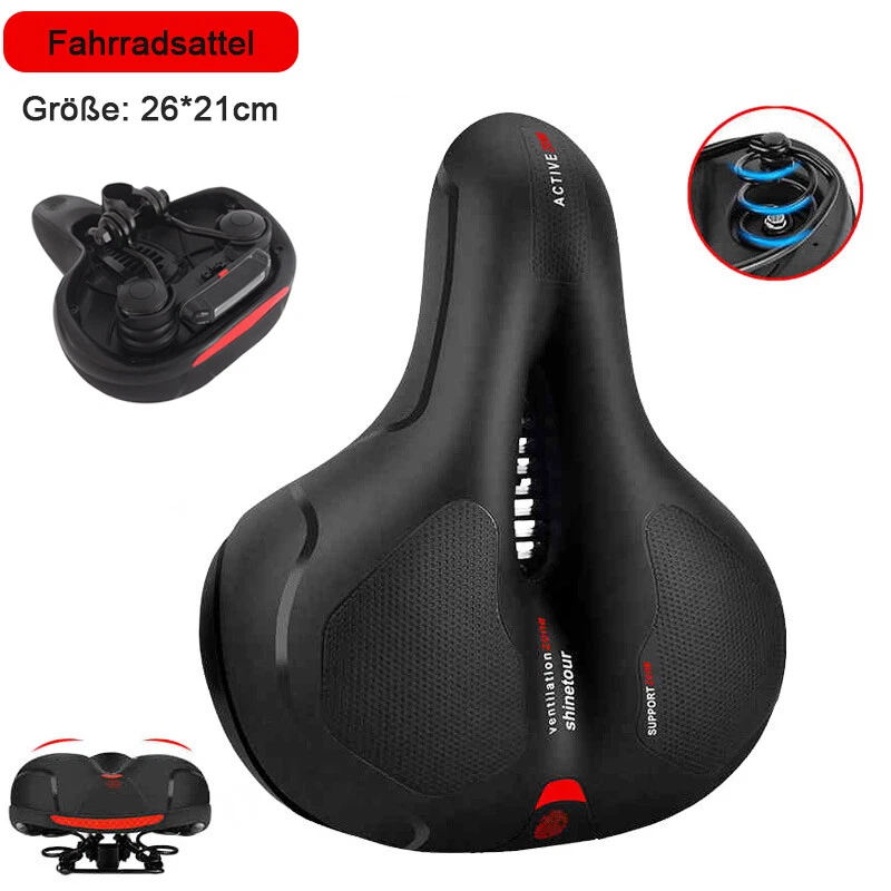 Ergonomische Fahrrad Sattel Fahrradsitz Schlitz Prostata Herren Damen e-Bike - Bild 1 von 4