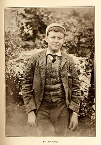 Rare, Fully Restored Photo of Aleister Crowley As a Boy. Printed On Parchment. - Picture 1 of 1