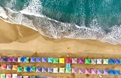 NEW BEAUTIFUL AERIAL BEACH POSTER PREMIUM WALL ART PRINT SIZE A5-A1 - Image 1 of 4