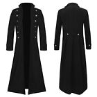 Mens Vintage Tailcoat Jacket Goth Steampunk Formal Gothic Victorian Frock Coat