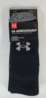 Calcetín de entrenamiento Under Armour para hombre UA ArmourGrip 1 par talla M negro Foto 1 de 2