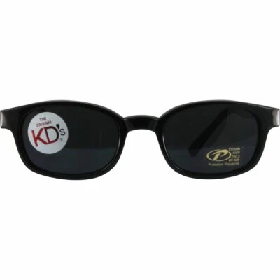 Original X-KD's Biker Shades By PCSUN 20% Larger Black Frames Super Dark Lens - Image 1 of 4
