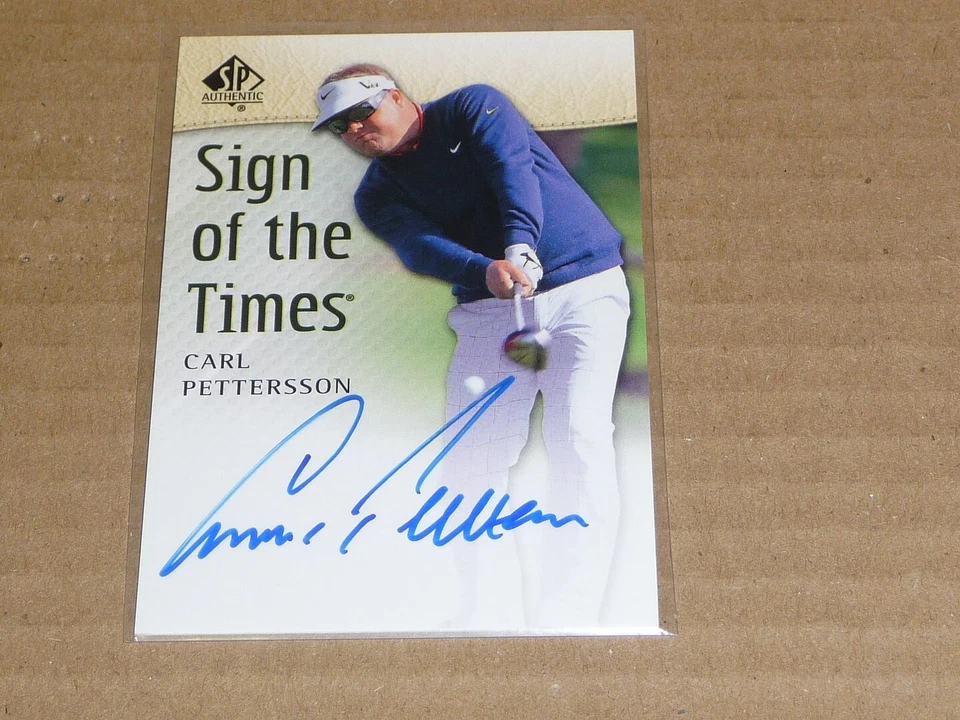 Auténtico golf Carl Pettersson 2013 Upper Deck SP/automático M5737 Foto 1 de 1