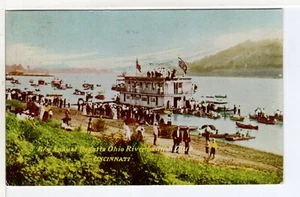 Ship Boat OH Cincinatti Ohio 1910 1st Annual Regatta Ohio River Launch Club - Picture 1 of 2