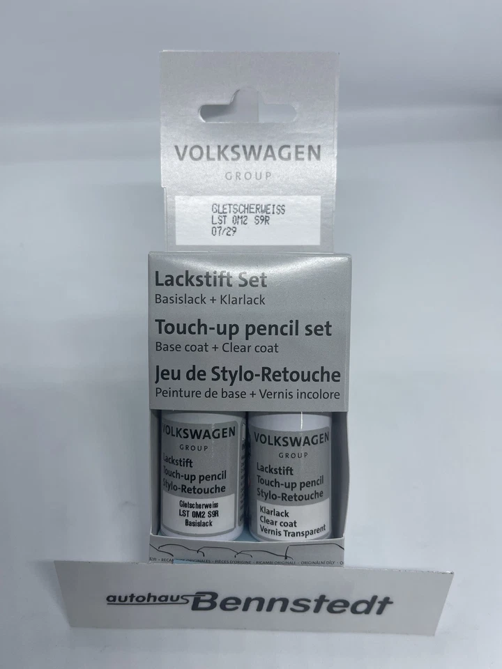 ~Neu Original VW Lackstift-Set, Gletscherweiss-Metallic Lacknummer S9R~ - Bild 1 von 1