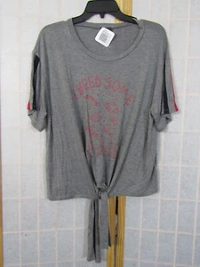 NWT Shiela Rose Gray "I Need Some Space" Short Sleeve Polyester Top Women's XL - Picture 1 of 4