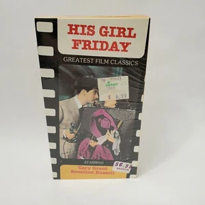 His Girl Friday ( VHS 1940 Cary Grant) New Factory Sealed Greatest Film Classics - Picture 1 of 6