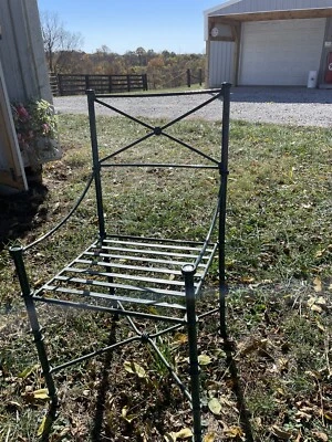 2 Wrought Iron Bar Stools - Image 1 of 2
