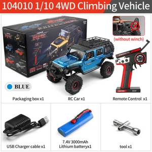WLtoys 104010 1/10 RC 4WD Off-Road Climbing Car 2.4G Remote Controller RTR Cars - Picture 1 of 26