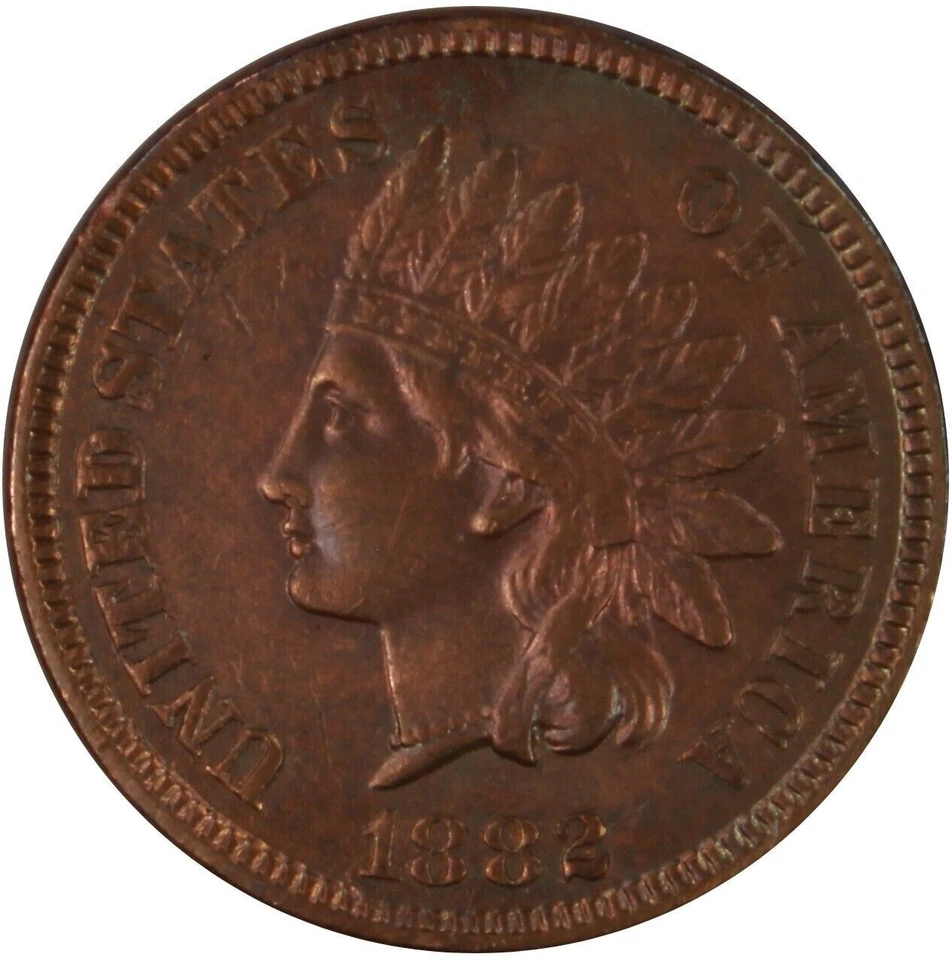 1882 Indian Cent Snow-3 RPD - Image 1 of 4