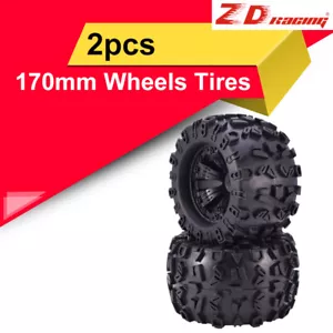 2 un. neumáticos de ruedas ZD Racing 17 mm HEX 170 mm para Redcat HPI FLUX HSP 1/8 Monster - Imagen 1 de 9