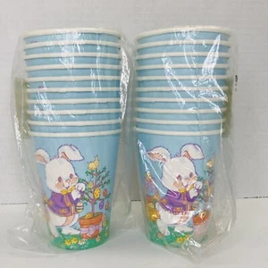Vintage Ostergeschirr 2 Pakete/10 Pappbecher - 9 Unzen Beach Co. heiß/kalt - 1996 - Bild 1 von 4