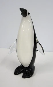 Vintage Murano? Hand Blown Penguin Art Glass Sculpture 9” Tall, Immaculate. #K3 - Picture 1 of 8
