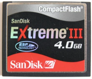 SanDisk Externe 3 Compact Flash Speicherkarte 4 GB - Bild 1 von 4