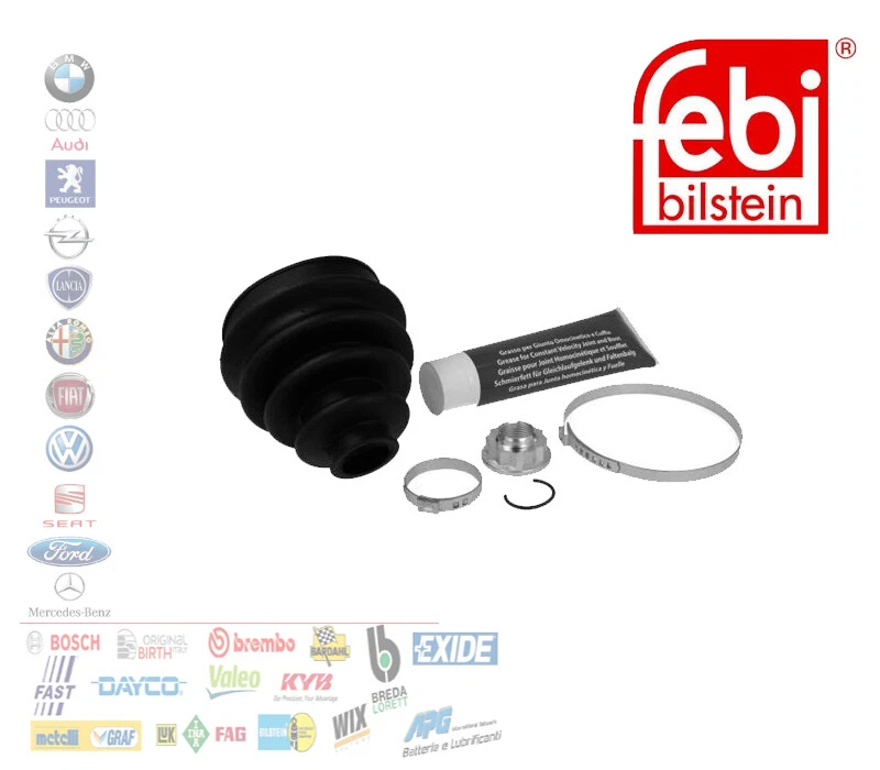 KIT CUFFIA GIUNTO SEMIASSE LATO RUOTA MERCEDES CLASSE A B 170 180 200 FEBI 29957 - Immagine 1 di 4
