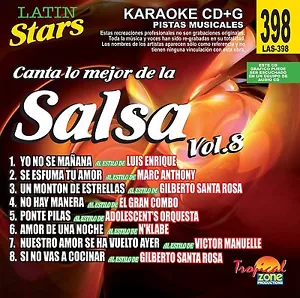 Salsa Karaoke Latin Stars 398 Vol. 8 - Imagen 1 de 1