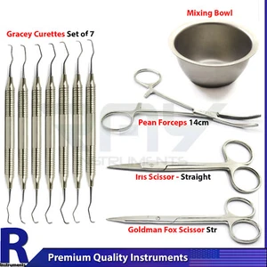 Herramientas de mezcla quirúrgica Dental Periodontal Gracey Curettes fórceps hemostáticos - Imagen 1 de 6