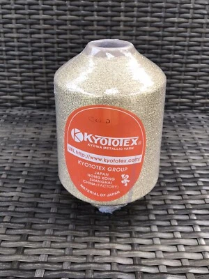 Gold Lustrous Metalic/lurex Yarn On 500g Cone. - Image 1 of 4