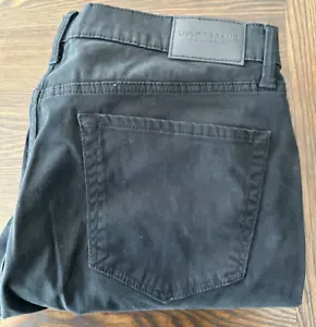 Lucky Brand Jeans Pants Black Men's 38x27 121 Slim Straight Sateen Black - Picture 1 of 8