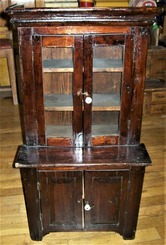 Antique Kitchen Stepback Cupboard - Child's Size Cover