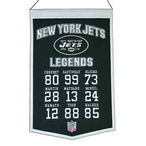 NEW YORK JETS LEGENDS BANNER RING OF HONOR GASTINEAU MCNEIL NAMATH NEW - Picture 1 of 1