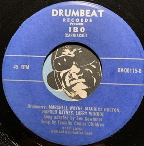 MARSHALL WAYNE SUE GEWINNER Afro Funk 45 Drumbeat #0015 Ibo b/w Bongo - Picture 1 of 2