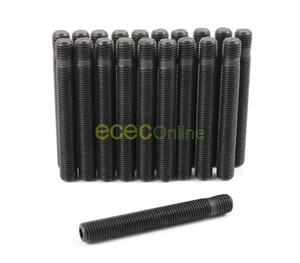 20pc Black 12x1.5 Stud Conversions 63mm (2.5") Shank Length for many BMW & Mini - Picture 1 of 3