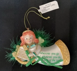 Macy's Holiday Lane Irish Angel Blessings Christmas Ornament - Picture 1 of 1