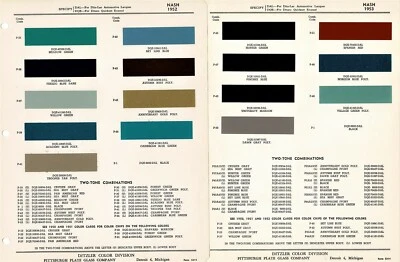 1952 1953 1954 NASH Ambassador Metropolitan Rambler Statesman astillas de pintura (PPG) Foto 1 de 2