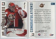 2004-05 ITG Heroes and Prospects In the Numbers Gold /5 Ray Emery #ITN-13