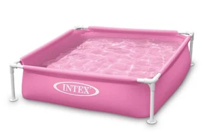 Piscina fuori terra Intex Mini Frame rosa 48 pollici x 48 pollici x 12 pollici - Foto 1 di 3