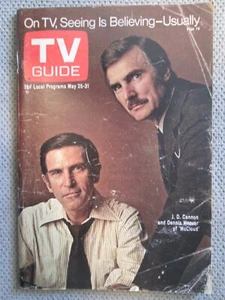 TV GUIDE 1974 May 25 31 MCCLOUD Dennis Weaver JD Cannon Indy 500 Soul Train (5e) - Picture 1 of 4