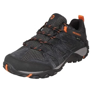 Ladies Merrell 'Alverstone GTX' Black Suede Casual Lace Up Walking Trainers - Picture 1 of 18