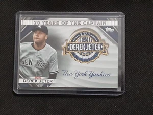 2020 Topps Update Derek Jeter 20 Years of The Captain Commemorative Patch Card - Picture 1 of 3