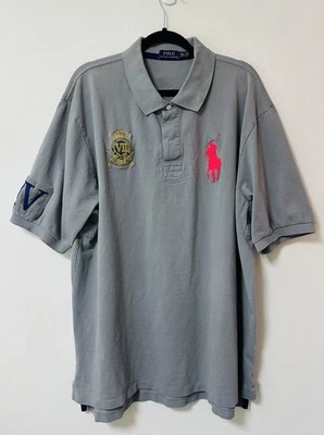 Polo Ralph Lauren ~ County Riders & Jockey Club Gris 3XLT Foto 1 de 4
