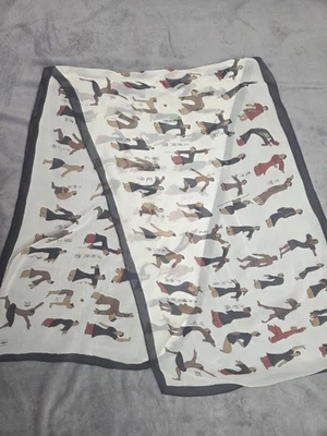 Bufanda de seda china Daoyin movimientos chinos ejercicios seda 21x62 algunos defectos Foto 1 de 4