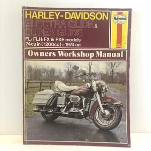 Haynes Harley Davidson Electra & Super Glide FL FLH FX & FXE 74cu In 1200cc 1974 - Picture 1 of 7