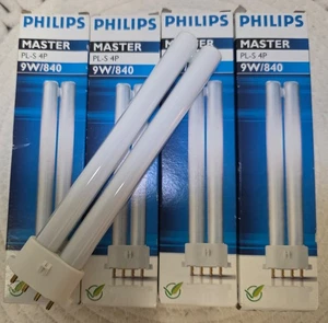 2 x Philips Master PL-S 4P 9W/840 Lamp - Picture 1 of 1